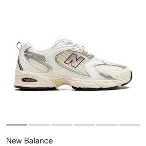 New balance sea salt with white and mercury red running shoes